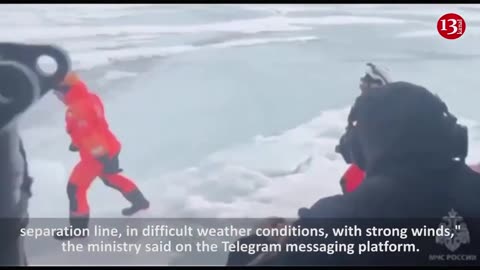 Rescuers evacuate 40 anglers from ice floe on Russia's Sakhalin island