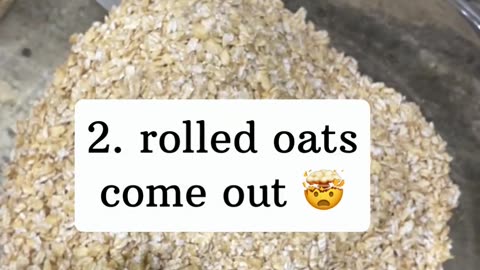 😎 Whole oats go in... homemade rolled oats come out! 🤯