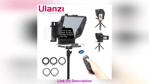 Slide Ulanzi Teleprompter Monitor for Camera iPhone 12