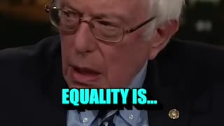 Bernie Nervously DENOUNCES Equity In Favor of Equality