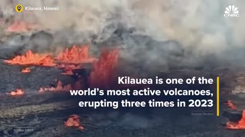 Hawaii's Kilauea volcano has erupted once again