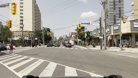 Driving MOST DANGEROUS Neighbourhoods in Toronto GTA - Weston Road in Weston village