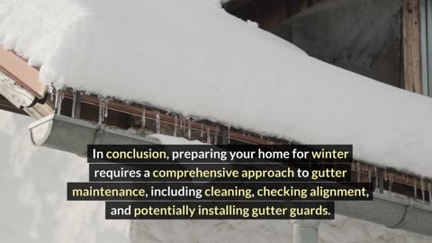 Should You Clean Your Gutters in Winter?