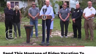 Biden is busy going on vacation.