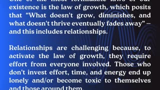 Relationships and growth