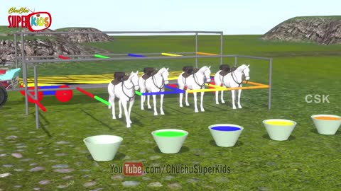 Learn Colors With Horses || ChuChu Super Kids