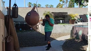 100 Pound Wrecking Ball Bag Workout Part 8
