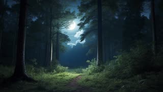 Moonlight Forest Meditation: Gentle Music for Deep Relaxation