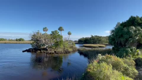 Highway 40 near Yankeetown Florida.