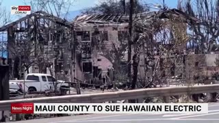 Just in- Hawaiian Electric sued after powerlines considered likely source of Maui wildfires