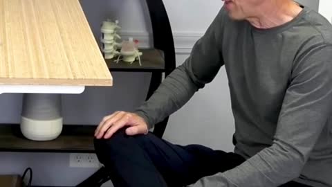 Seated hip stretch