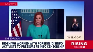 Jim Jordan BLASTS Biden WH For Pressuring Facebook To Censor Anti-Vax Narrative: Rising Reacts