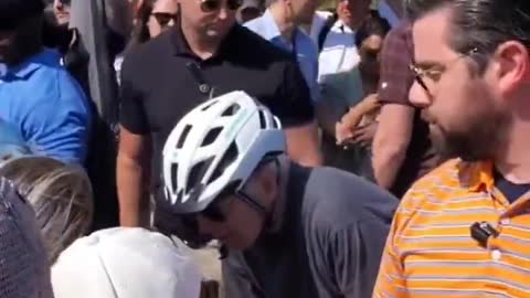 Video Shows Biden Crashed Bike, Immediately Got Up and Approached Little Girl