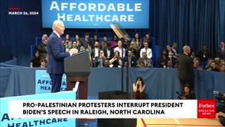 SHOCK MOMENT: Pro-Palestinian Protesters Interrupt Biden's Speech-