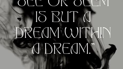 Quote from Edgar Allan Poe's "A Dream Within a Dream" #edgarallenpoe