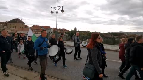 KUNDGEBUNG - BAUTZEN, Stadtgebiet, 08 10 2022 - SPAZIERGANG, Aktionsbuendnis Oberlausitz