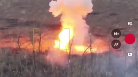 Amazing ATGM Strike on Russian Tank Sets Russian Soldier Alight
