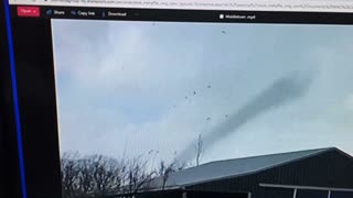 Small tornado near Middletown, OH on February 27th, 2023
