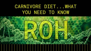 Carnivore Diet...What You Need To Know