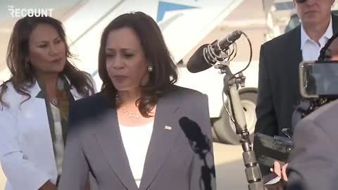 Kamala Harris Looks Crazy Stressed When Facing Reporters at the Border
