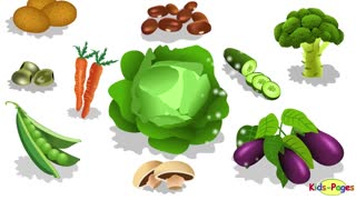 Learn Vegetables Vocabulary in English-