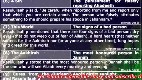 About world, signs of bad person