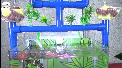 How to make beautiful aquarium simple - Aquarium fountain ideas