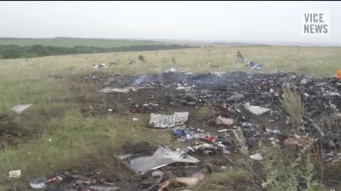 2014 Ukraine war. MH17 airliner crash in Eastern Ukraine