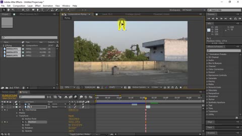 After Effect lesson# 12(Flying effect)