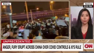CNN reporter on sight at protest in China