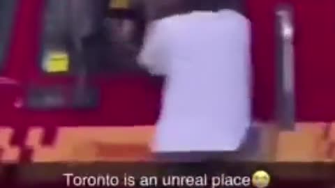 Toronto - This is becoming more common, unhinged druggie psychos flipping out at citizens