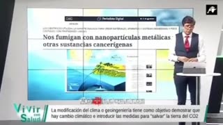 Presentador de television habla de los Chemtrails - cambio climatico hecho por humanos