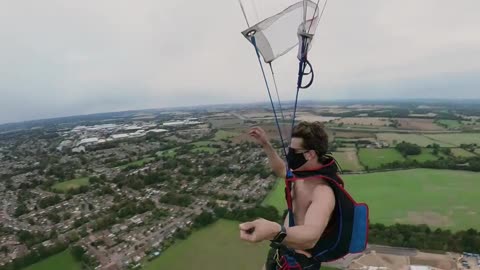 Parachuter Practices Pullups Before Promptly Plummeting