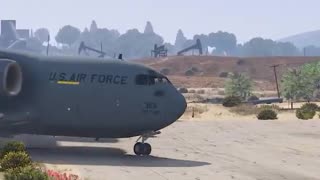 U.S. Army transport plane, forced takeoff