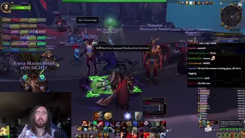 WoW Player with 10000 Ping Joins Asmongold's Raid