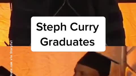 Basketball star Stephen Curry held a solo graduation ceremony on August 31