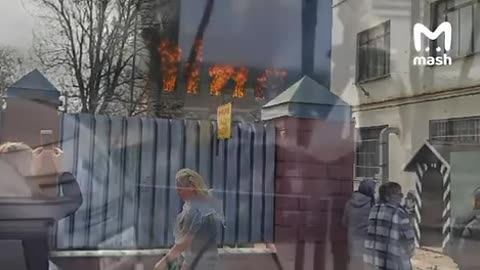 THE RESEARCH INSTITUTE OF THE MINISTRY OF DEFENSE OF THE RUSSIAN FEDERATION IS ON FIRE IN TVER.