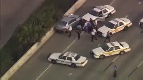 Houston Cop Car Chase and Arrest! 13 Cop Cars
