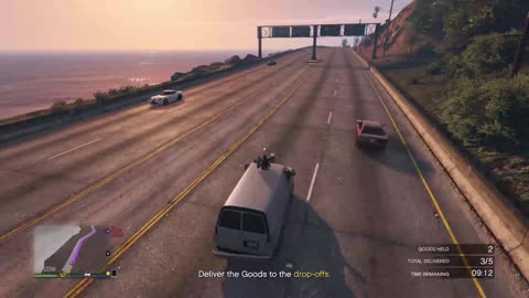 Trying to deliver cargo but Randall won't piss off — GTA 5