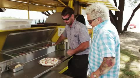 Guy Fieri Eats Dynamite Pizza in Maui Diners, Drive-Ins and Dives