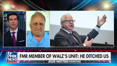 Member of Tim Walz's Battalion Accuses Him of 'Stolen Valor': 'He Just Ditched Us'