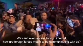 Students in Chinese protests deny the claims of foreign influence.