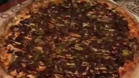 burning pizza