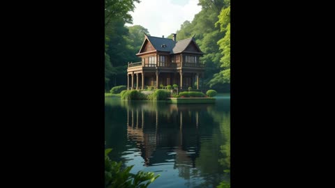 AI and LOFI House On The Lake