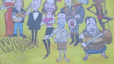 Thoughts on cartoon roundup of Sydney's 2021 'rona-related fake news from Bondi Beach