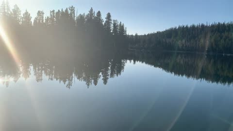 Central Oregon - Little Three Creek Lake - The Stillness of Early Morning - 4K