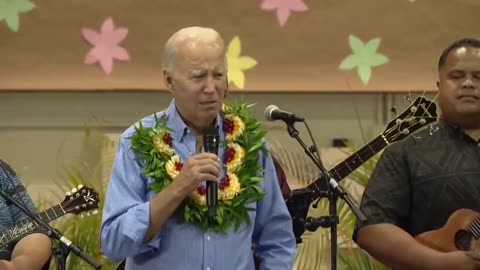 Biden Tells Hawaiians He Once Suffered House Fire That Nearly Cost Him His Corvette