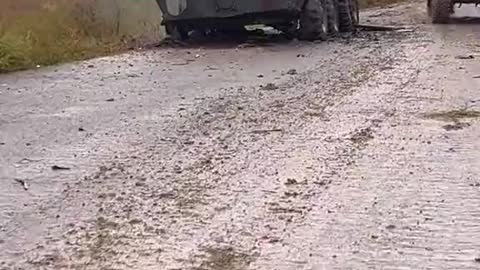 Five destroyed Ukrainian BTR-70s and one BTR-80 in the Kherson direction.