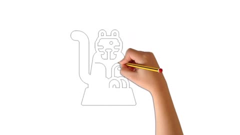 how to draw cartoon tiger easy