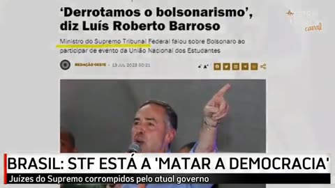 juízes corruptos do STF estão a matar a Democracia no Brasil.